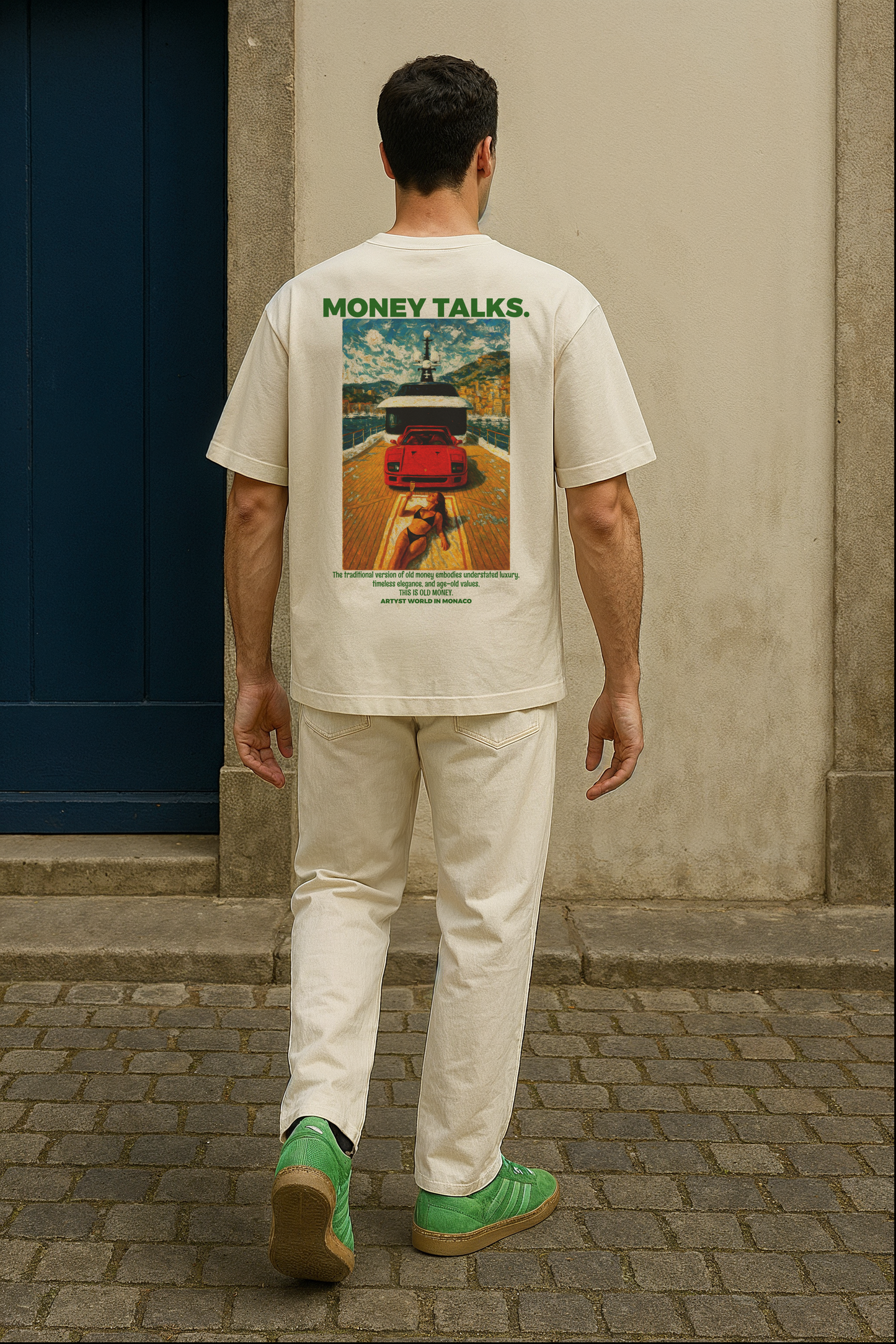 'Money Talks.' Oversized T-shirt