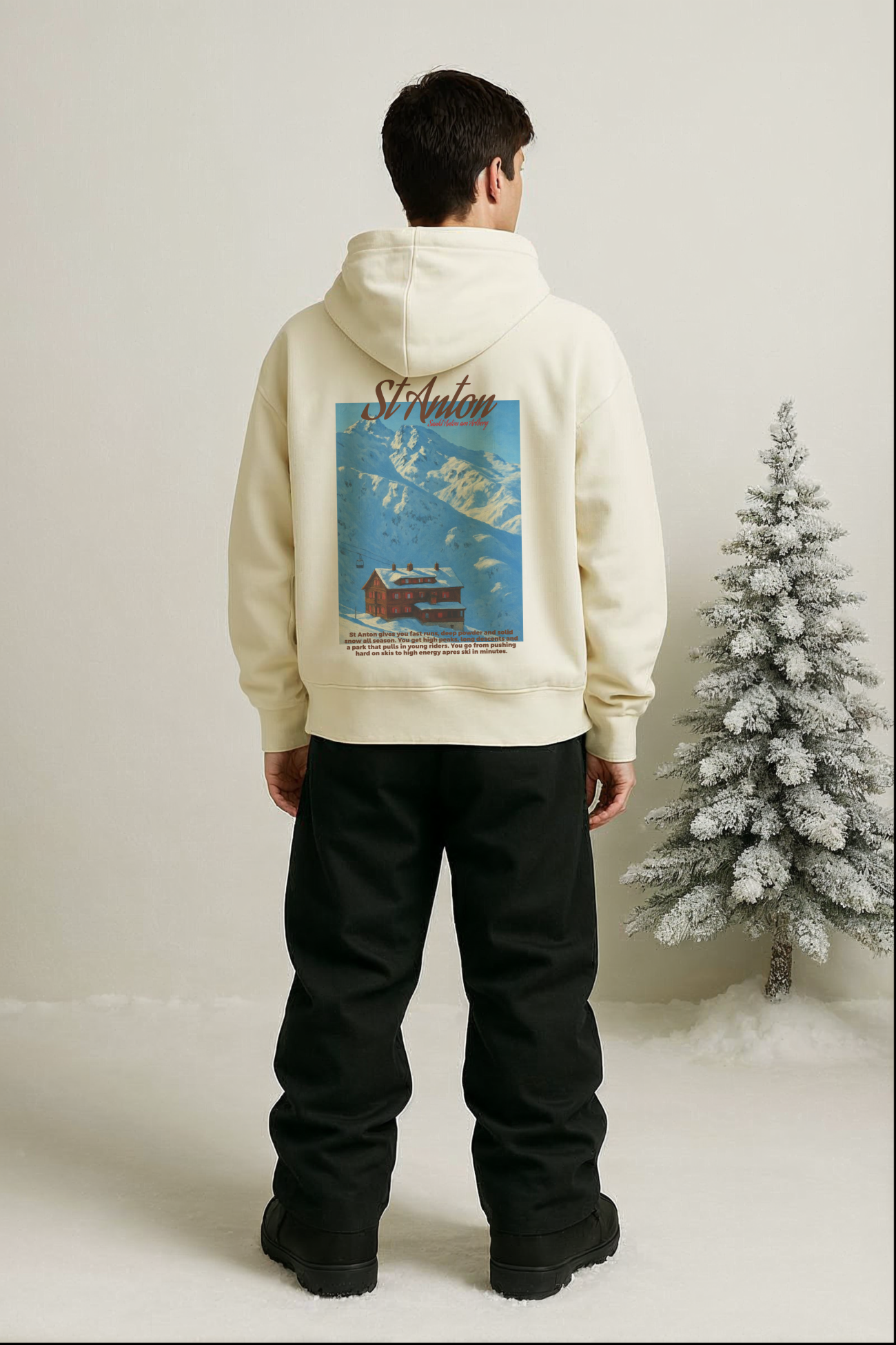 'St Anton' Oversized Hoodie