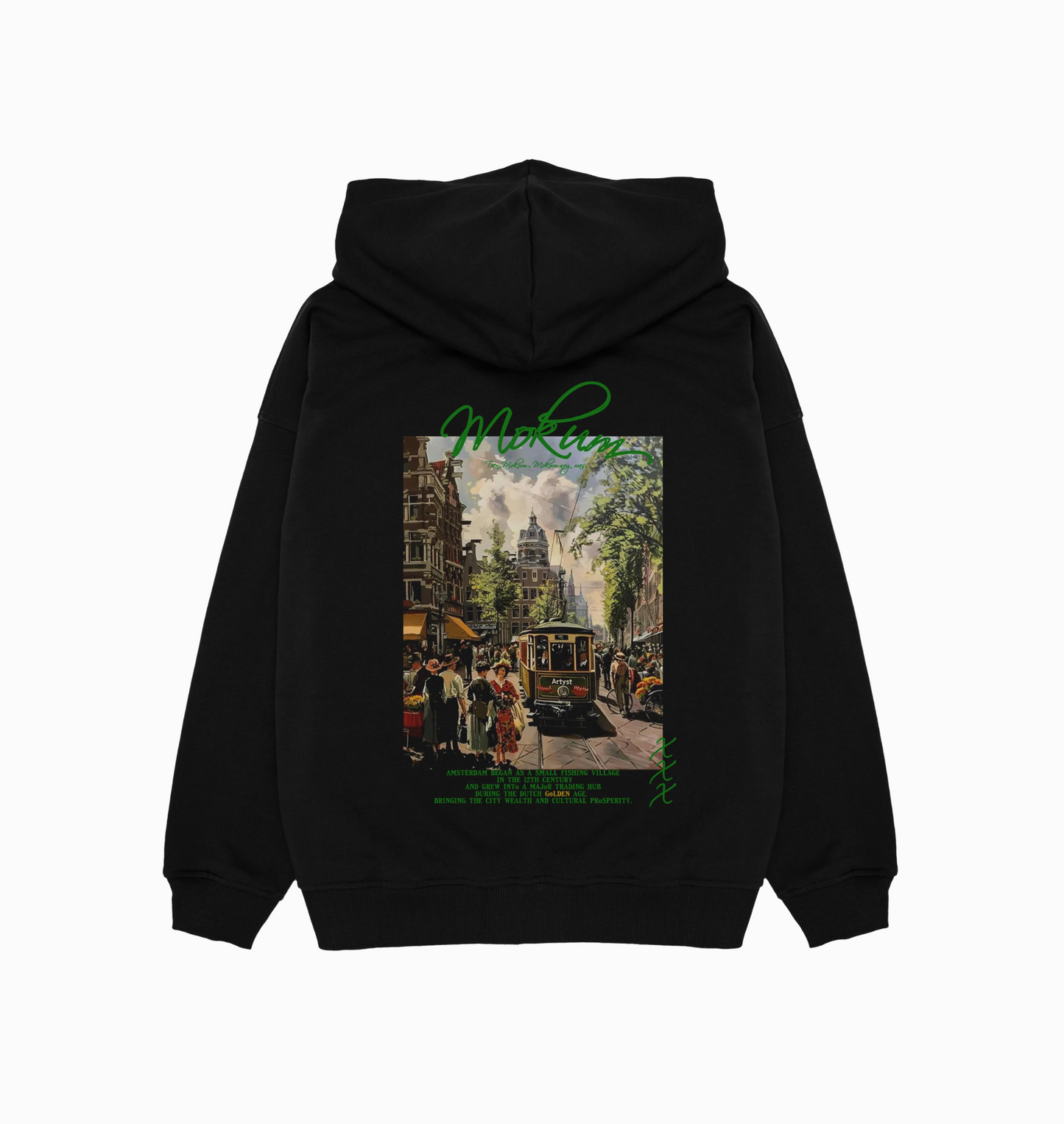 'Mokum' Oversized Heavy Zip Hoodie