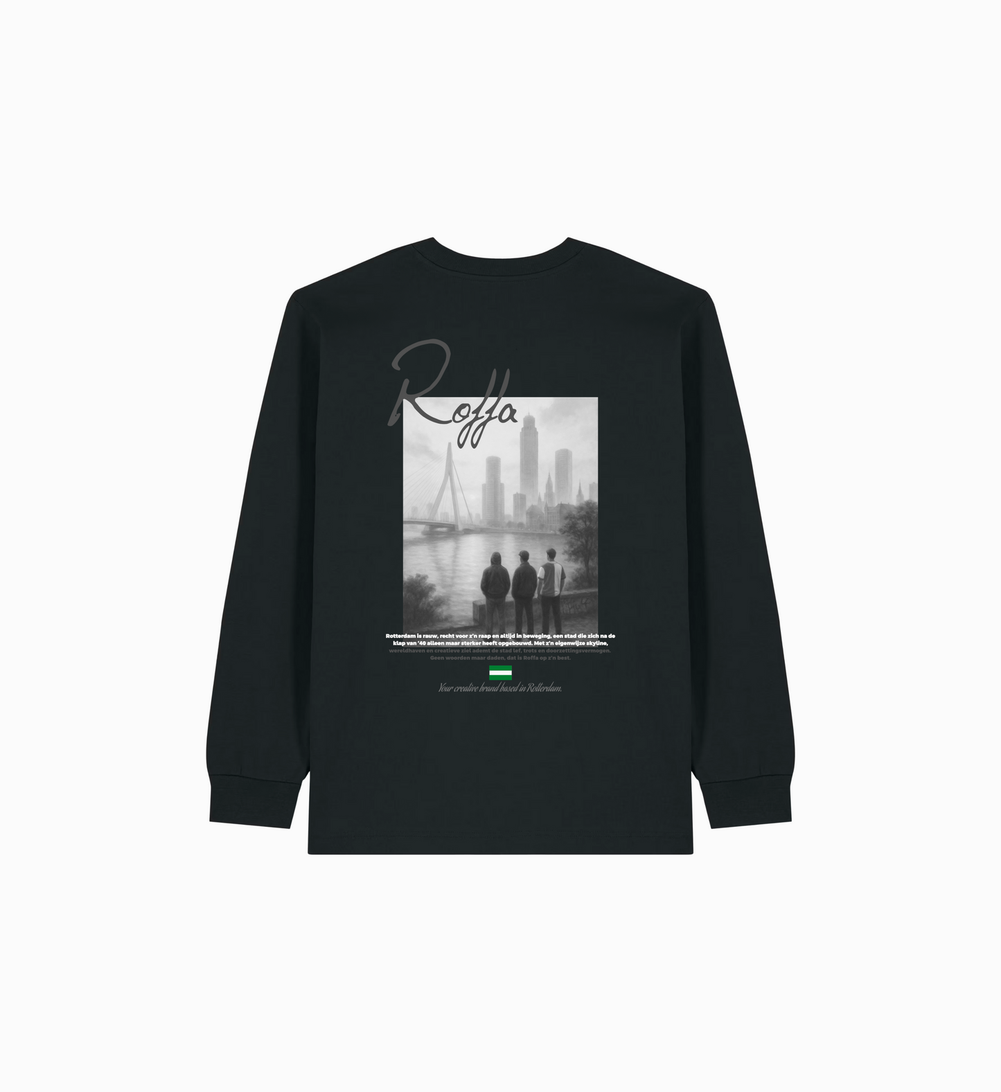 'Roffa v2 Zwart-Wit' Longsleeve shirt