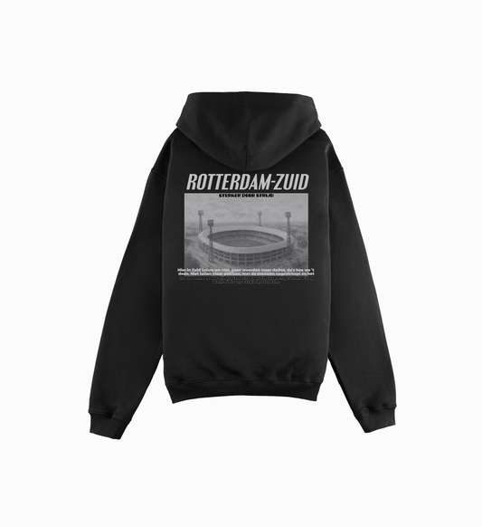 'Rotterdam-Zuid Zwart-Wit' Oversized Hoodie
