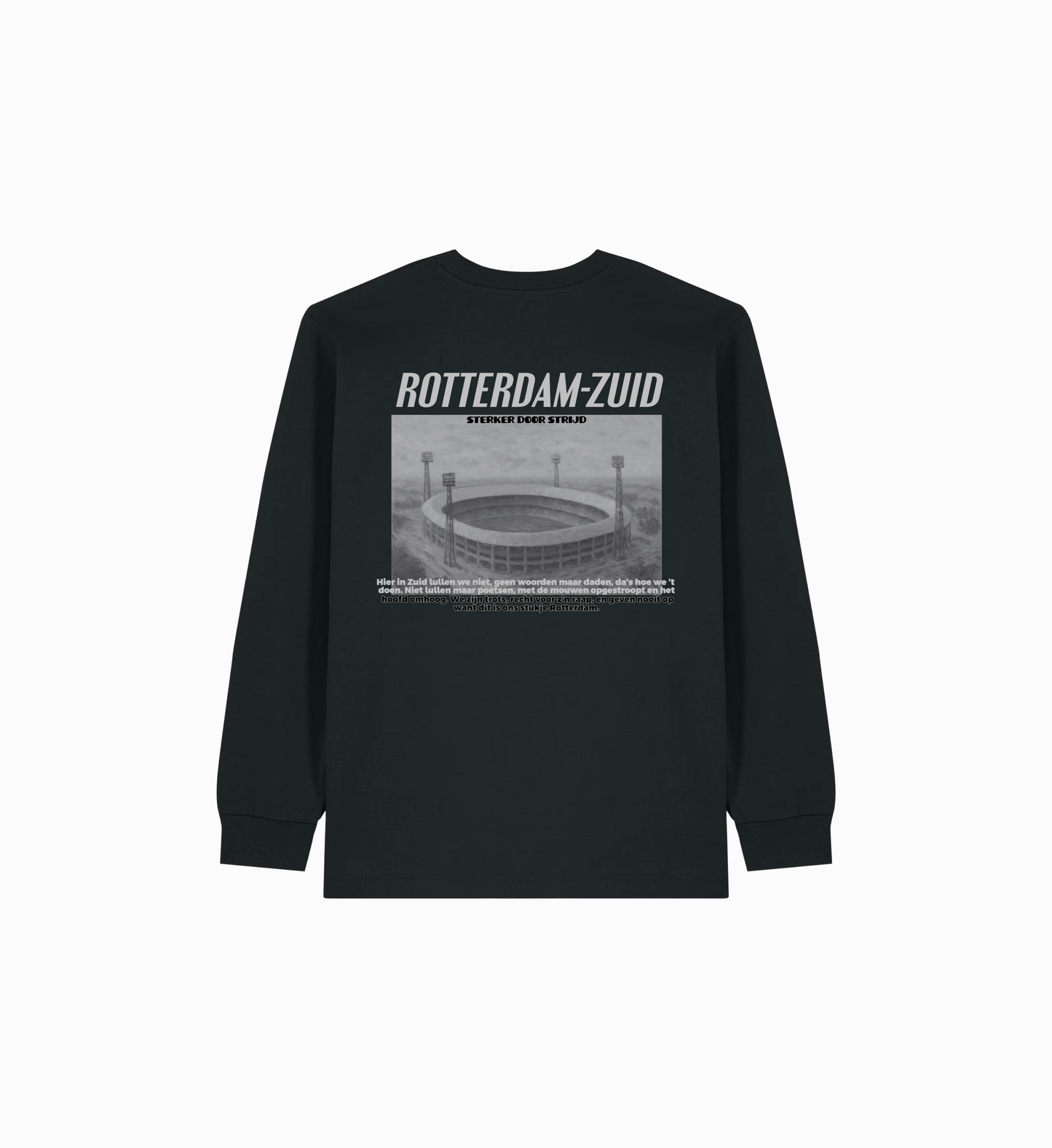 'Rotterdam-Zuid Zwart-Wit' Longsleeve shirt