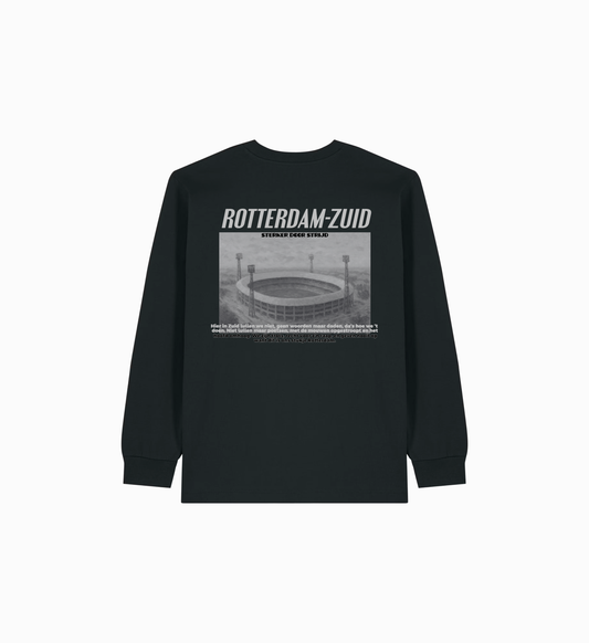 'Rotterdam-Zuid Zwart-Wit' Longsleeve shirt
