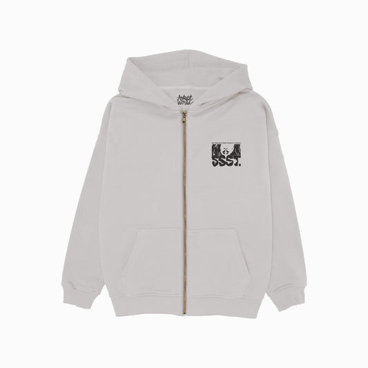 'SSST' Oversized Zip Hoodie