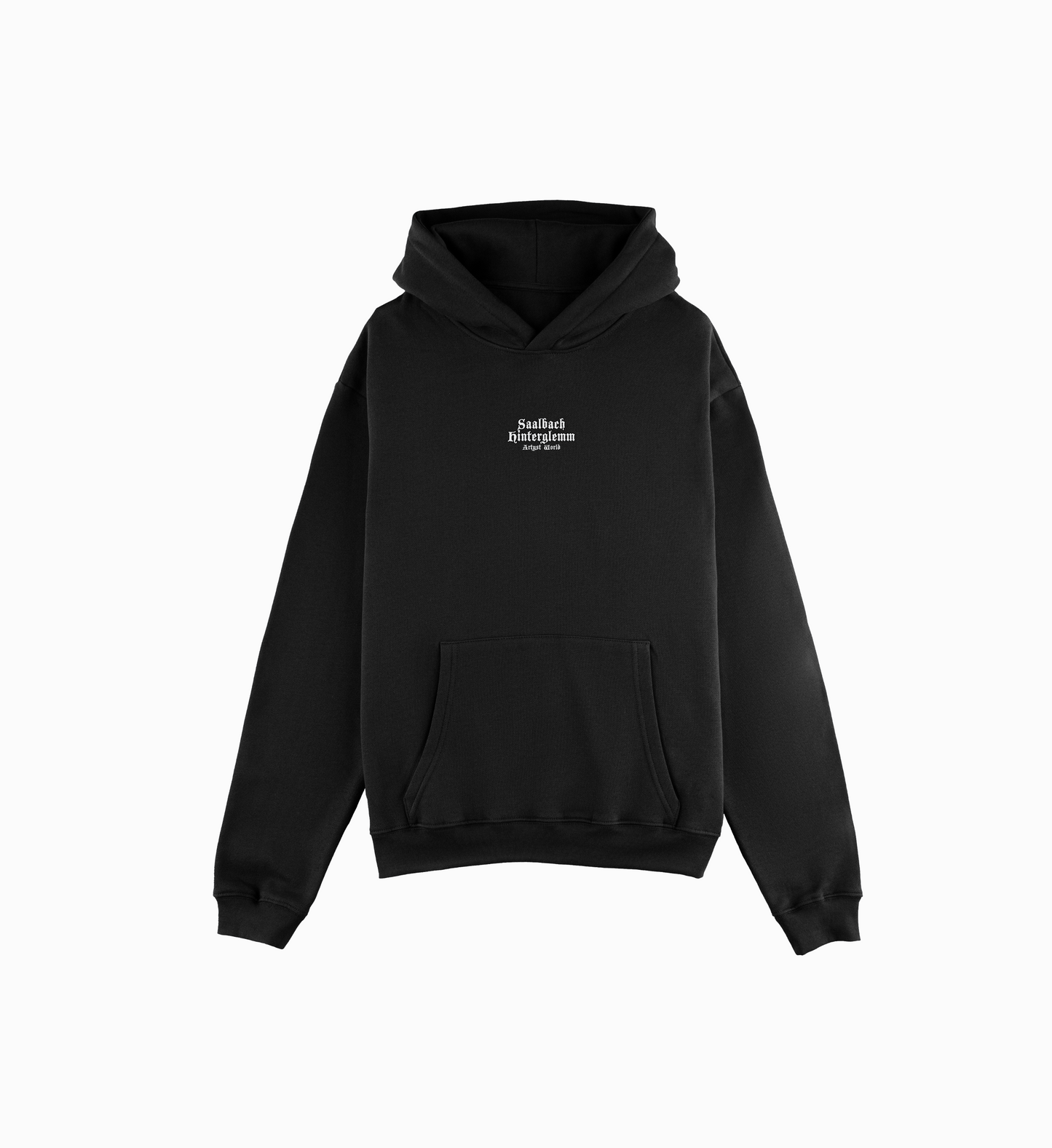 'Saalbach-Hinterglemm Black-White' Oversized Hoodie